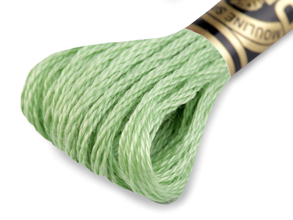 Vyšívací příze DMC Mouliné Spécial Cotton, barva 164 zelená sv.