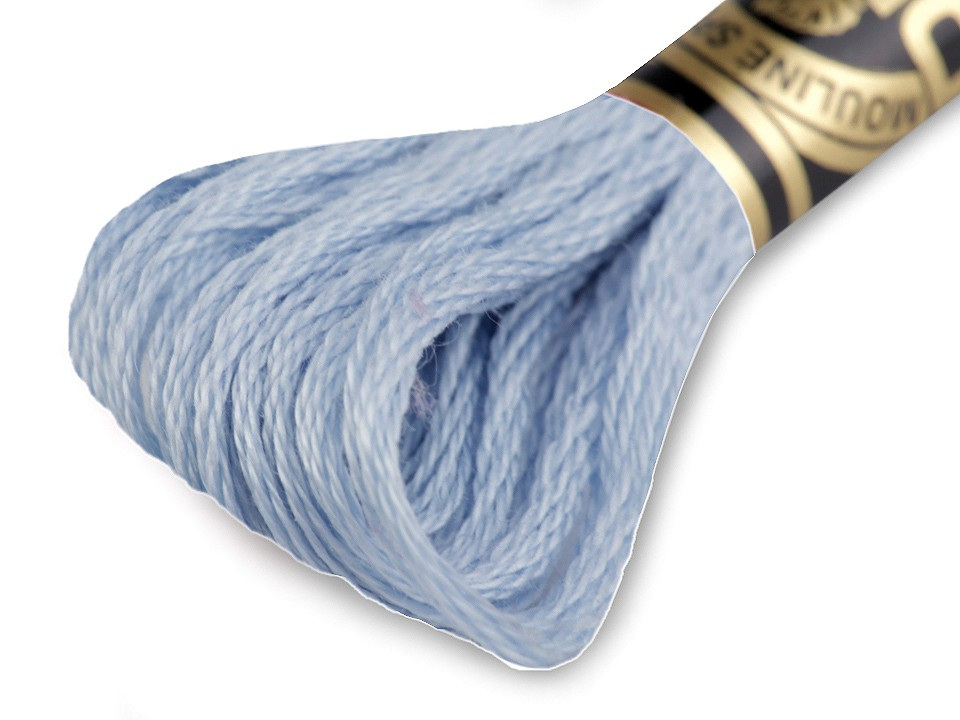 Vyšívací příze DMC Mouliné Spécial Cotton, barva 157 modrá ledová