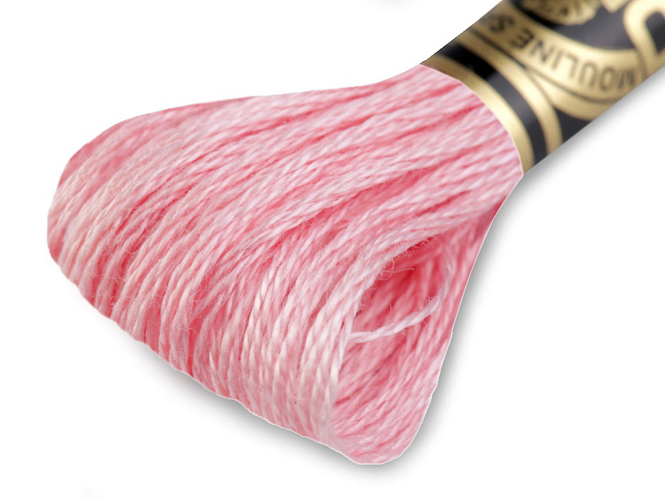 Vyšívací příze DMC Mouliné Spécial Cotton, barva 151 Candy Pink