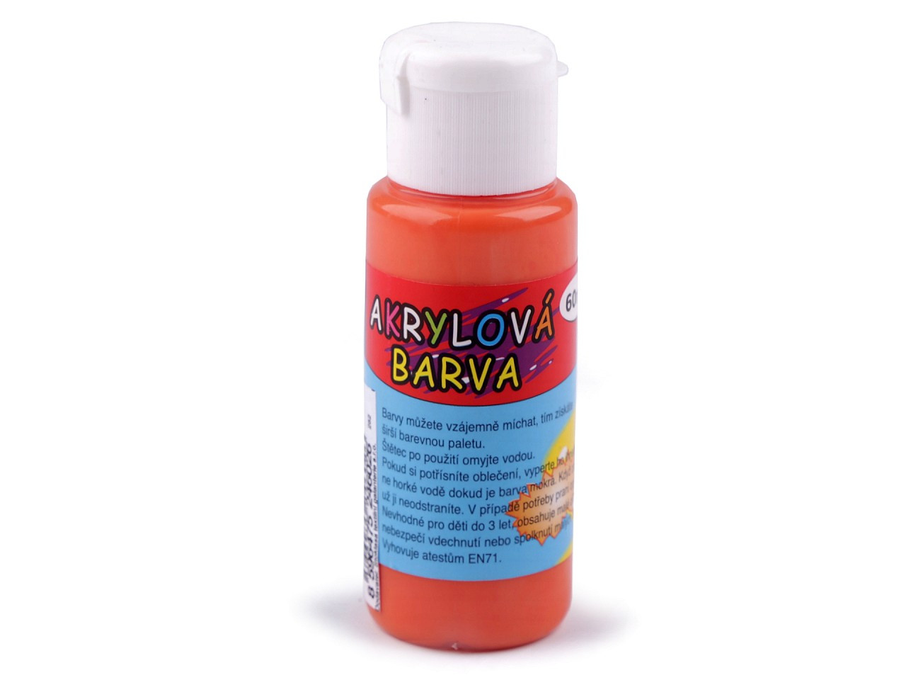 Akrylová barva 60 ml, barva 9 oranžová