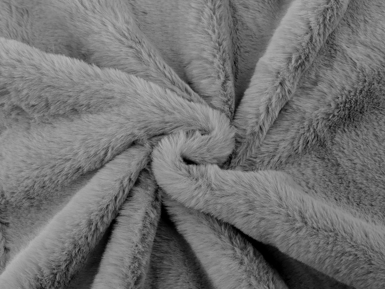 Oděvní / dekorační kožešina rabbit, barva 6 šedá střední