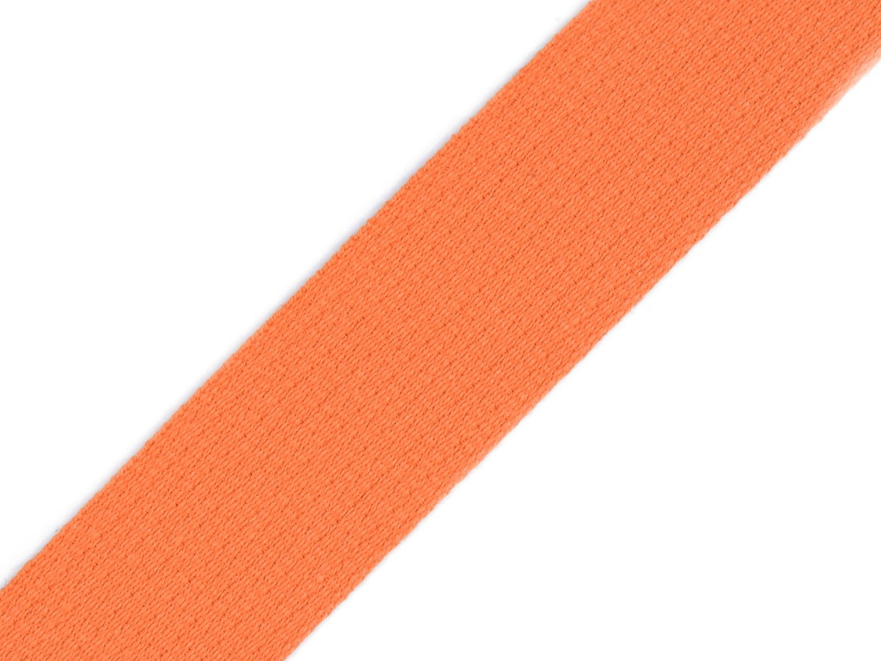 Bavlněný popruh šíře 30 mm, barva 4302 oranžová
