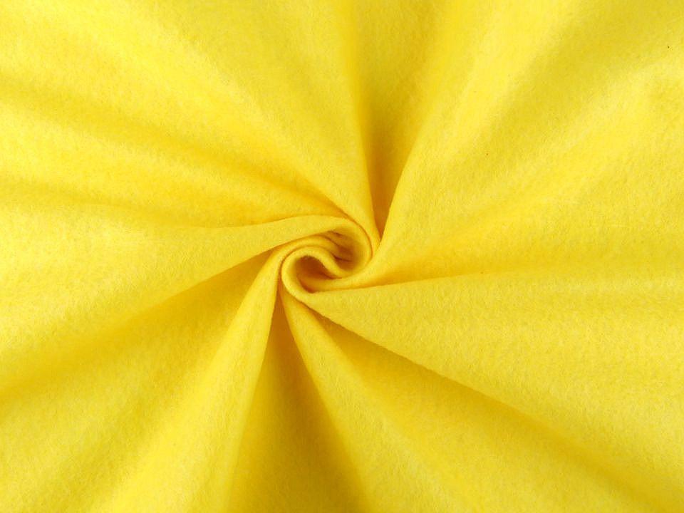 Filc / plsť metráž tloušťka 1,4 mm, barva 2 žlutá