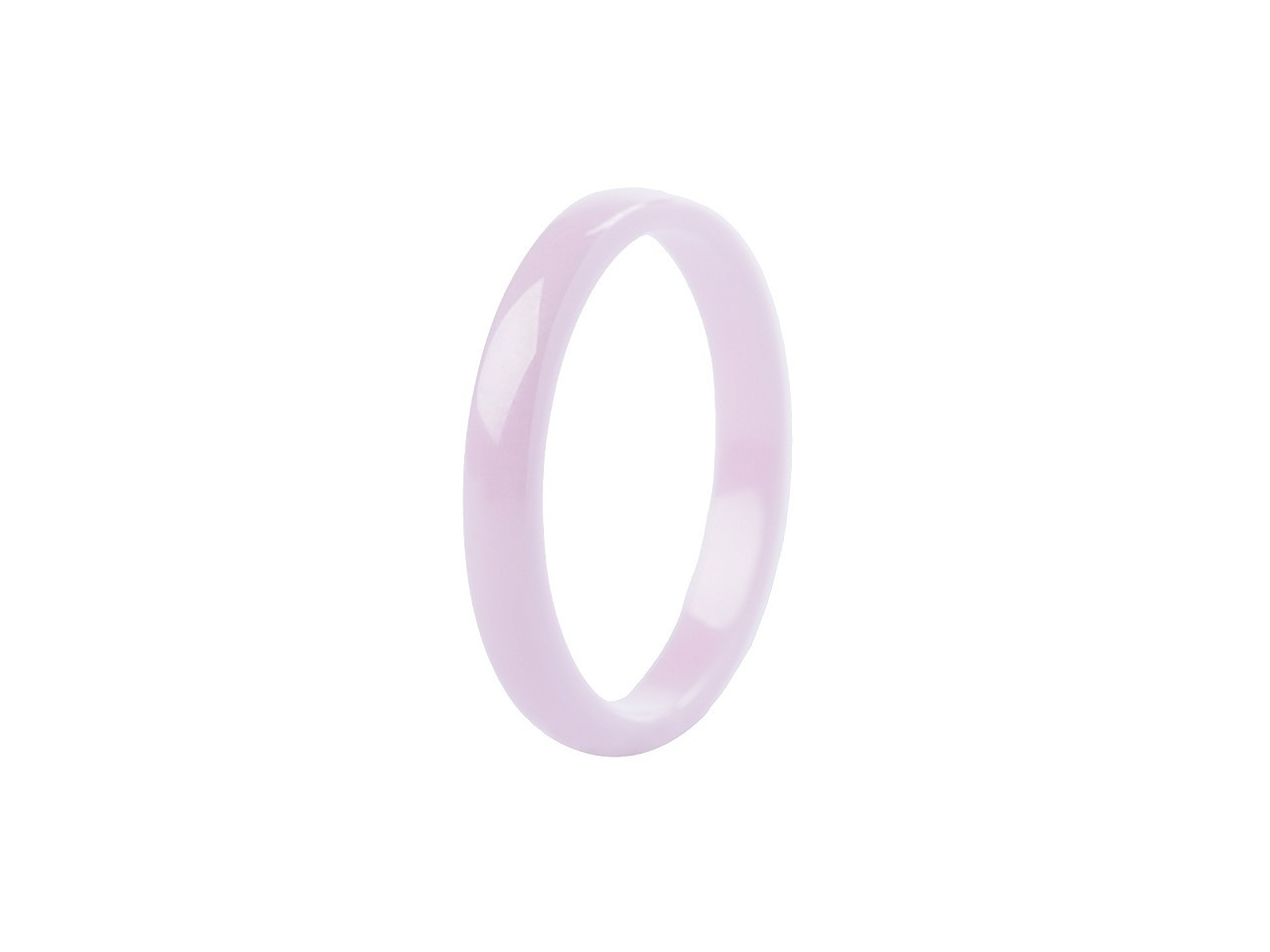 Keramický prsten, barva 10 (vel. 10) růžová nejsv.