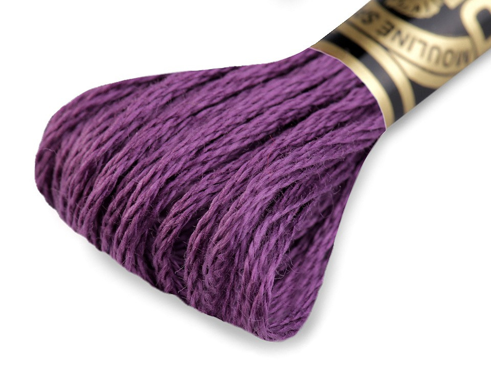 Vyšívací příze DMC Mouliné Spécial Cotton, barva 327 fialová švestka