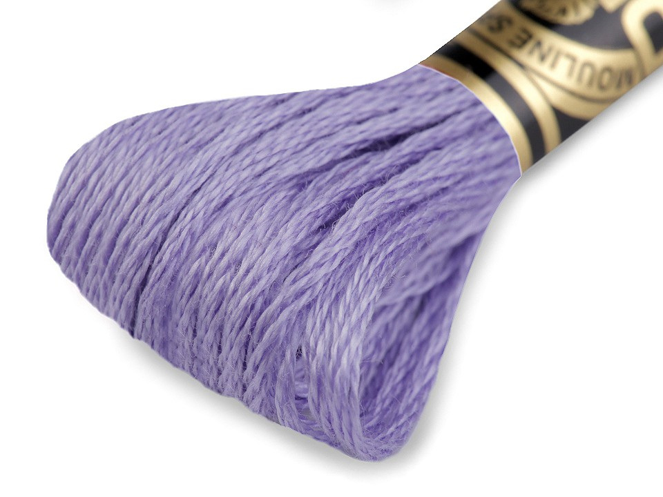 Vyšívací příze DMC Mouliné Spécial Cotton, barva 340 fialková