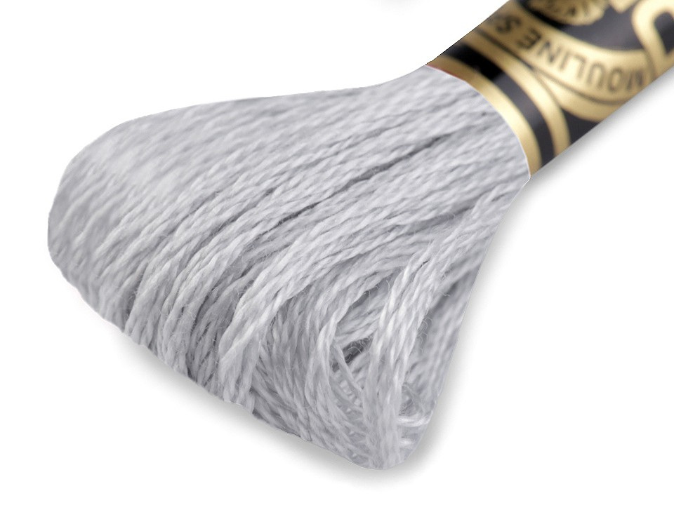 Vyšívací příze DMC Mouliné Spécial Cotton, barva 415 Vaporous Gray
