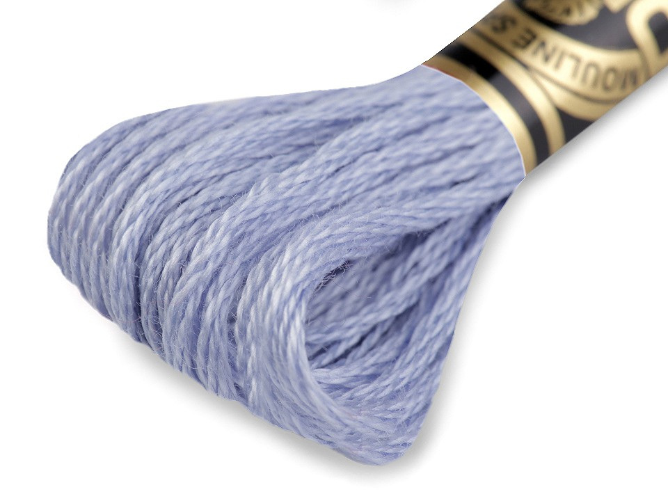 Vyšívací příze DMC Mouliné Spécial Cotton, barva 341 fialová sv.