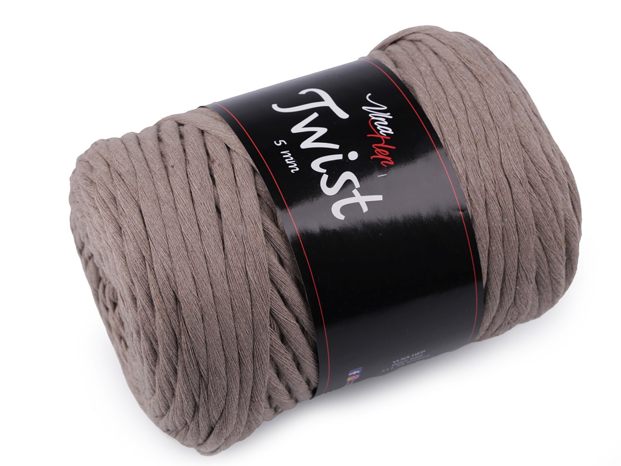 Bavlněná pletací příze Twist 500 g, barva 11 (8224) béžová