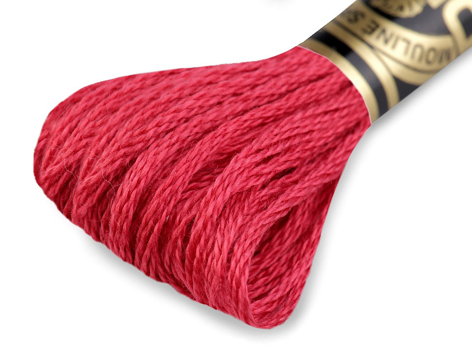 Vyšívací příze DMC Mouliné Spécial Cotton, barva 309 Aurora Red
