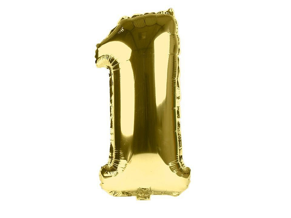 Nafukovací číslice, barva 11 "1" zlatá