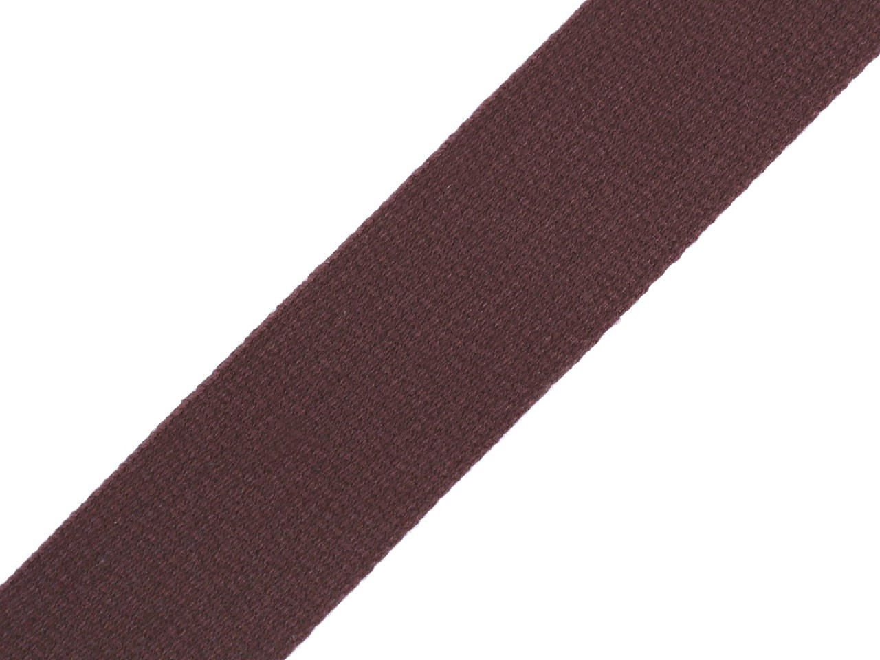 Bavlněný popruh šíře 30 mm, barva 7930 hnědá čokoládová