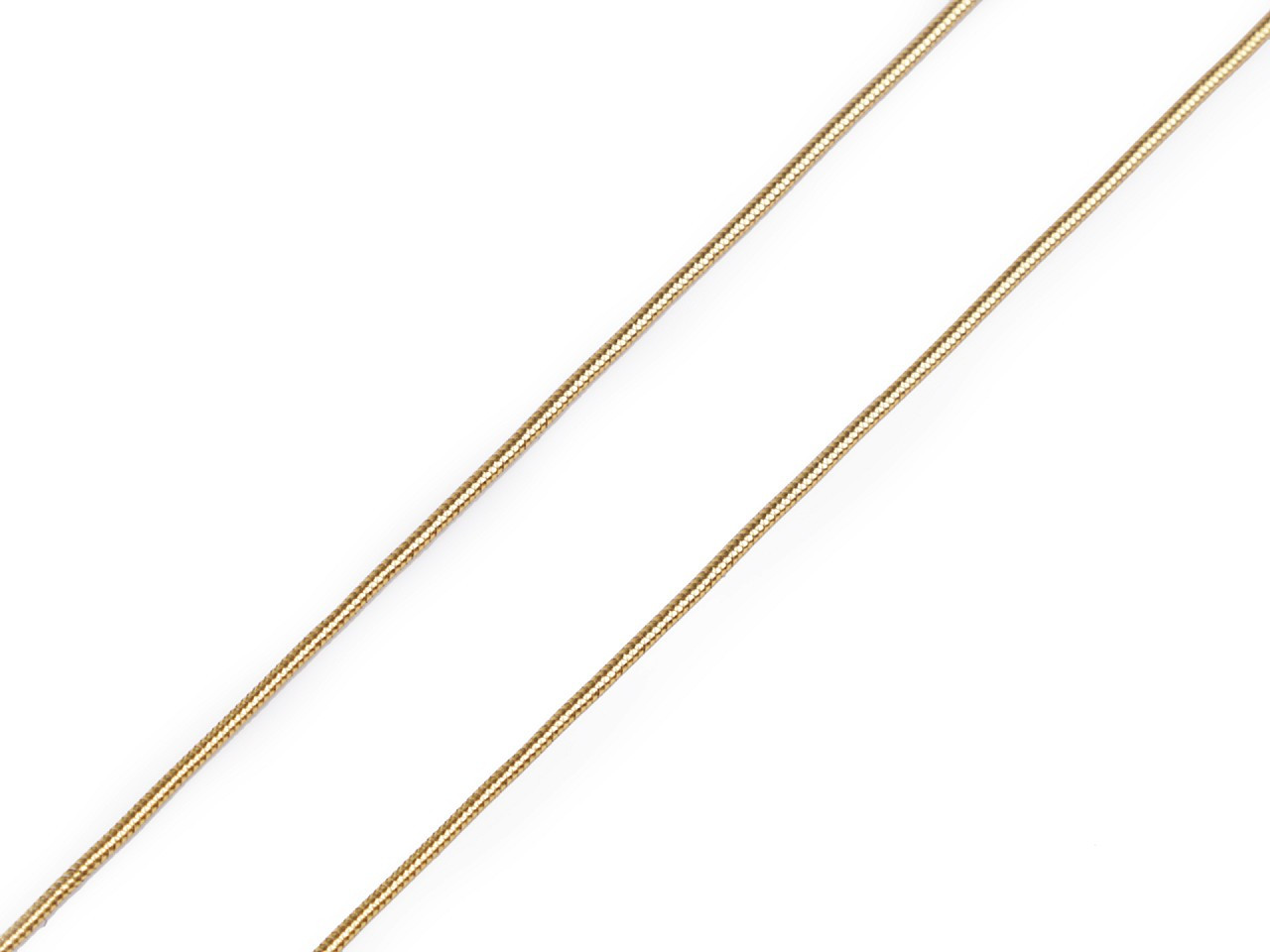 Kulatá pruženka lurexová Ø1,3 mm, barva 7000 zlatá