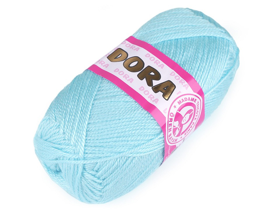 Pletací příze Dora 100 g, barva 5 (011) modrá pomněnková