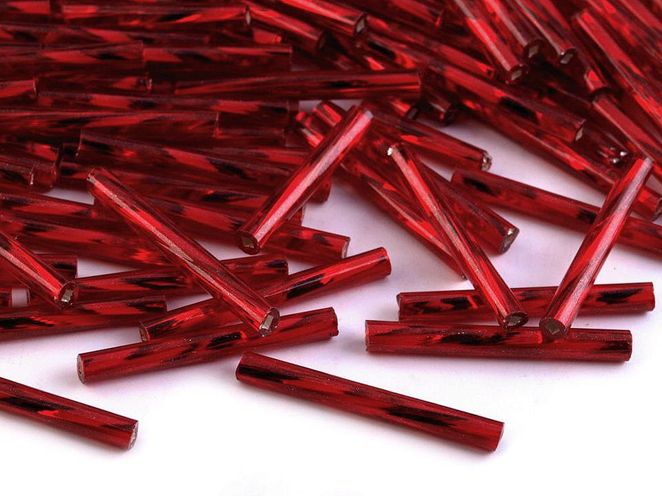 Rokajl Preciosa kroucené tyčky 20 mm, barva 97090 červená karmínová