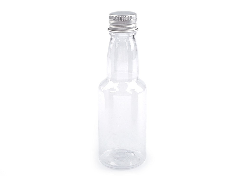 Plastová lahvička se šroubovacím víčkem, barva transparent
