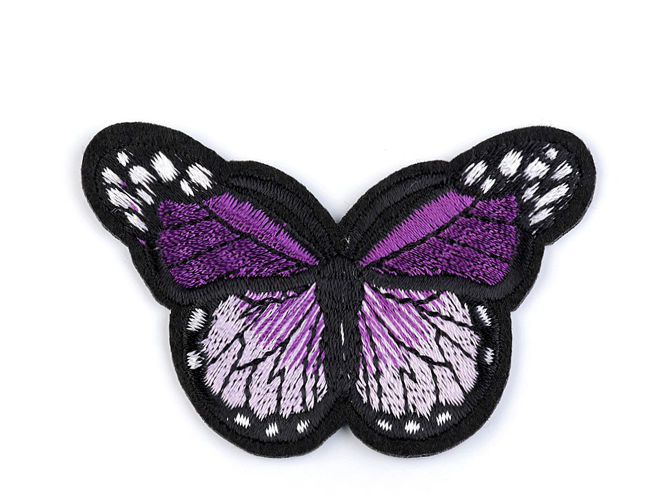 Nažehlovačka motýl, barva 7 fialová purpura