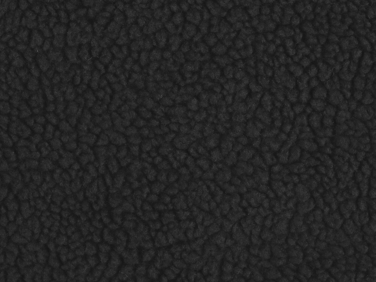 Oděvní / dekorační kožešina beránek, barva 3 (332) černá
