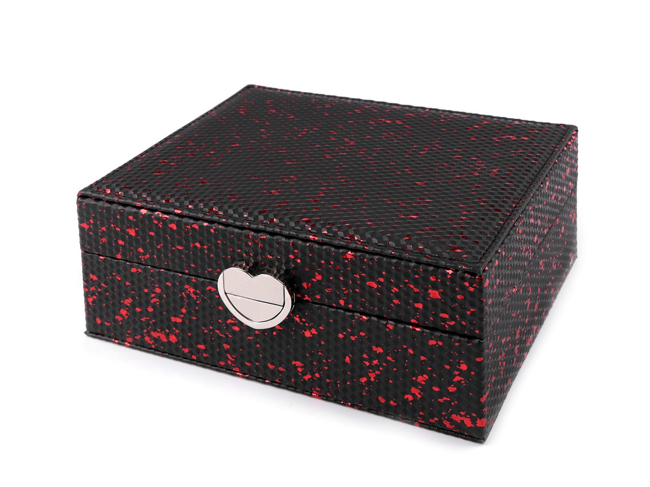 Šperkovnice 15,5x20,5x8 cm, barva 3 černá červená