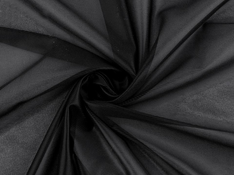 Polyesterová podšívkovina / imitace dederonu, barva 4 (10-01) černá
