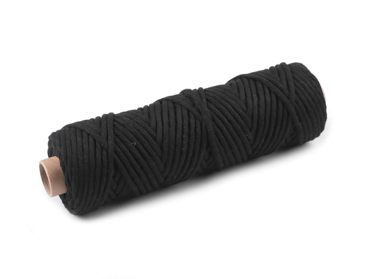 Bavlněná šňůra macrame Ø3 mm, barva 17 (029) černá