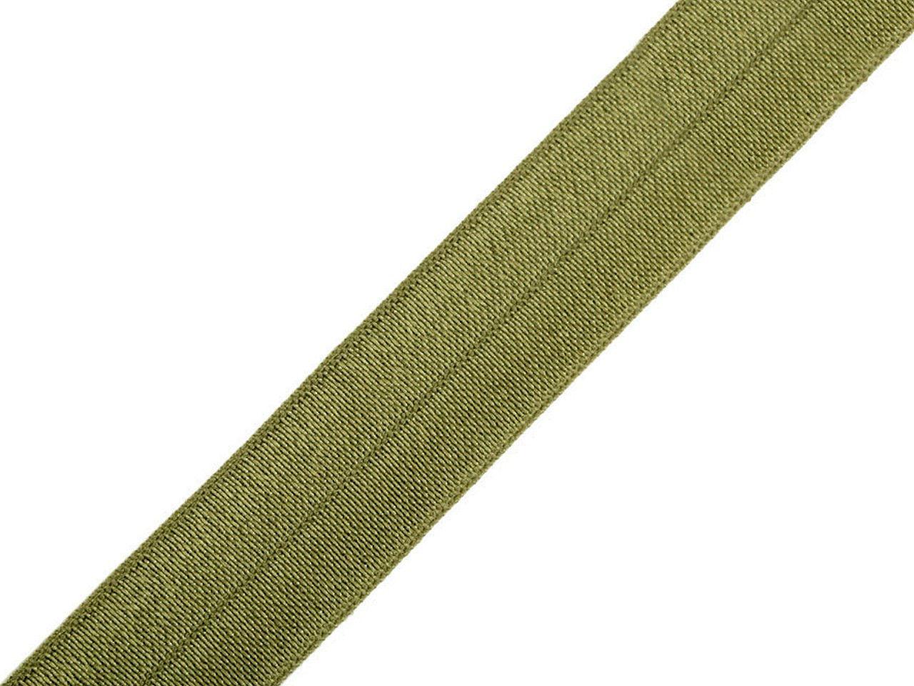 Lemovací pruženka půlená šíře 20 mm, barva 22 zelená khaki