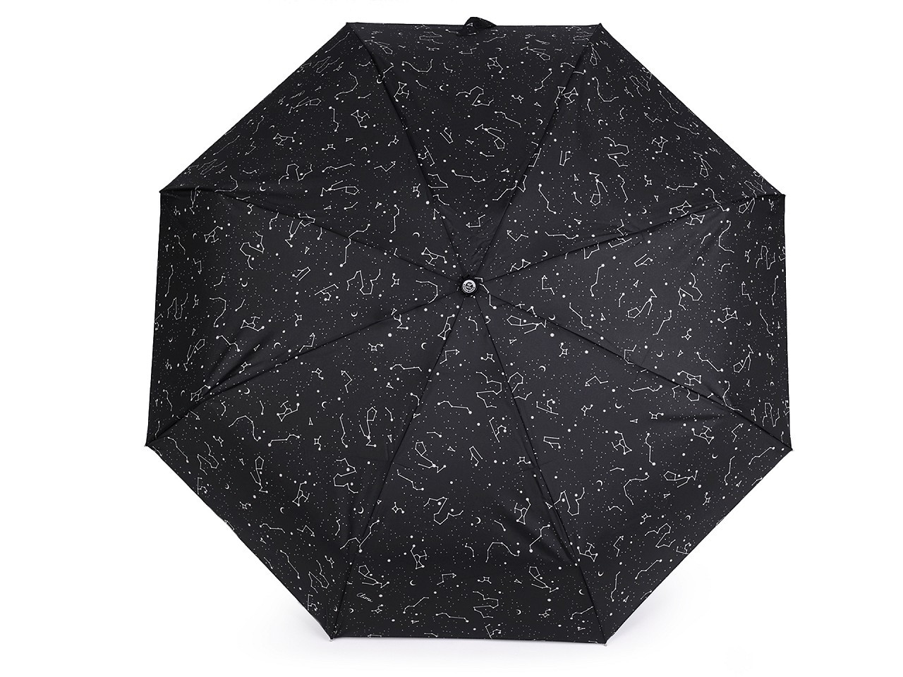Dámský mini skládací deštník, barva 10 černá
