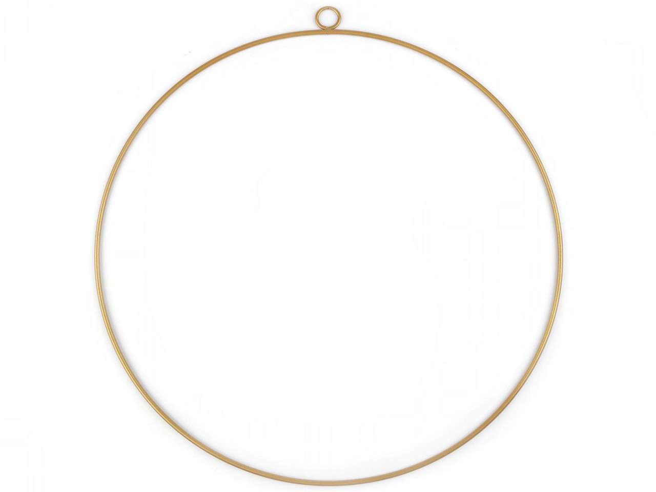 Kovový kruh na lapač snů / k dekorování Ø50 cm, barva 1 zlatá tmavá mat