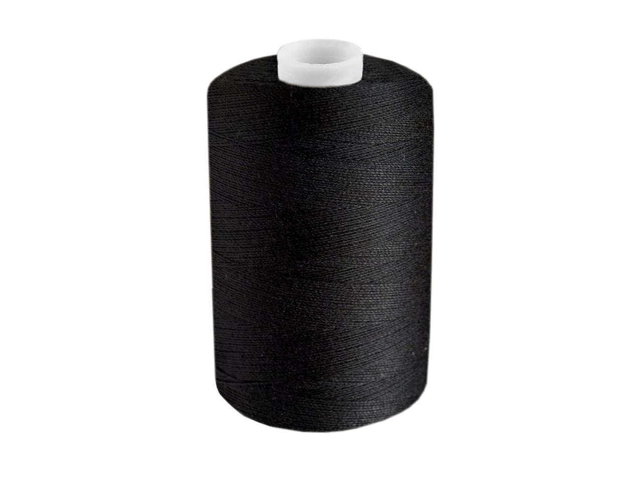 Polyesterové nitě pro overlocky i klasické šití návin 1000 m PES 40/2 James, barva 200 černá