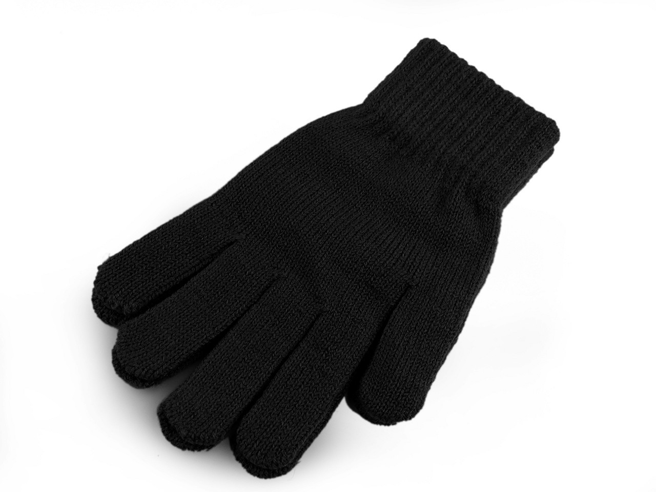 Dámské pletené rukavice, barva 11 černá