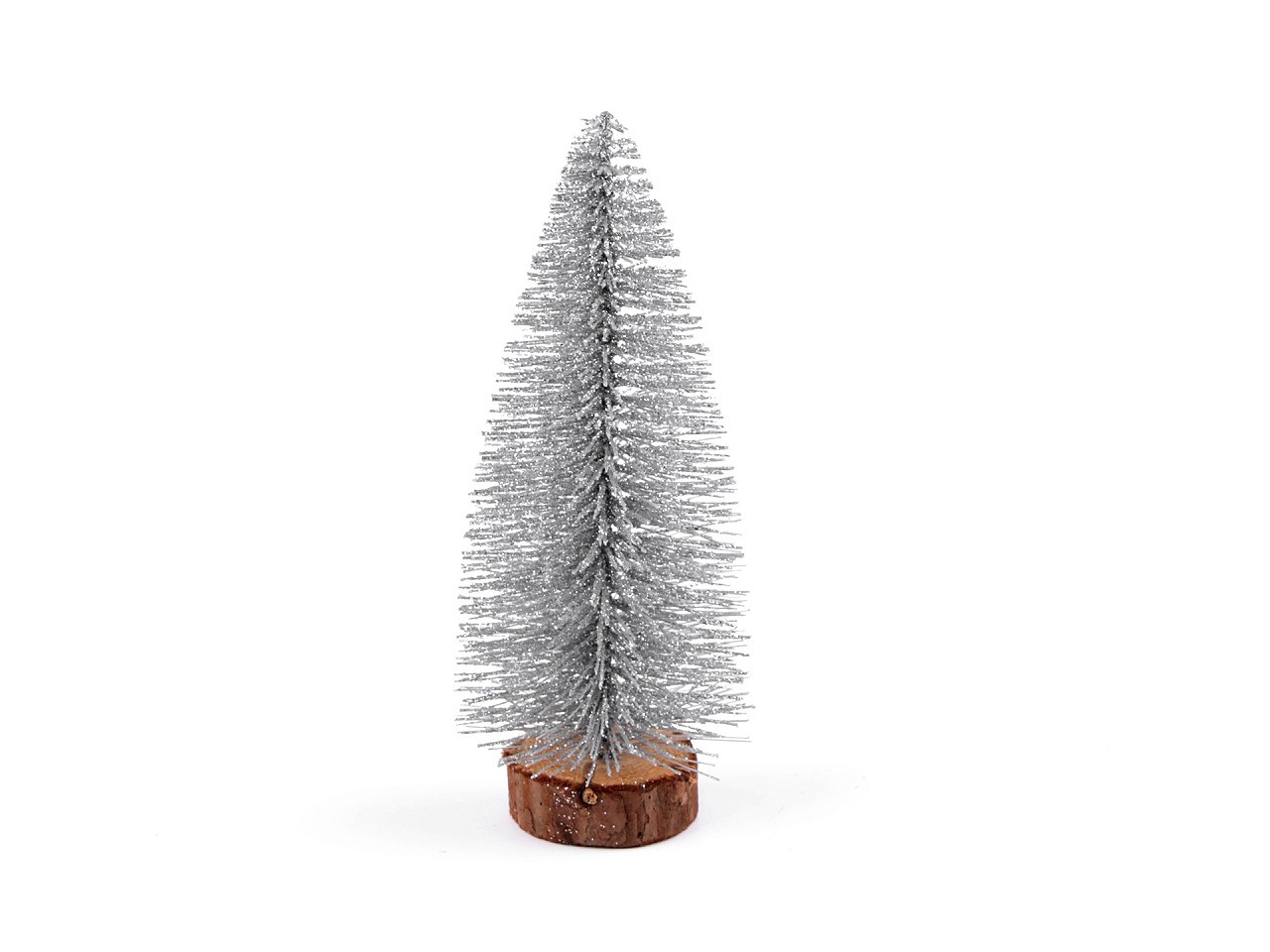 Dekorace vánoční stromeček, barva 1 stříbrná