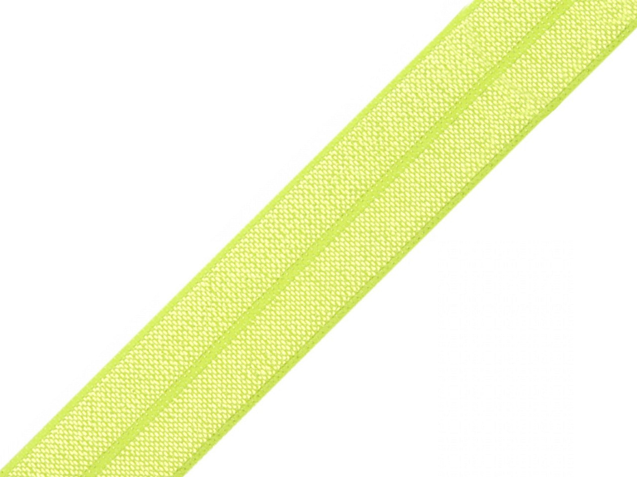 Lemovací pruženka půlená šíře 20 mm, barva 9 žlutozelená ost. neon