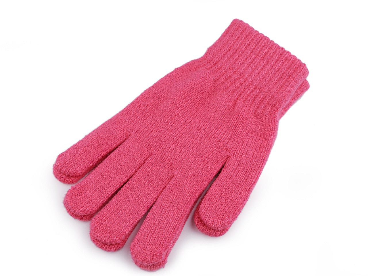 Dámské pletené rukavice, barva 4 růžová korálová