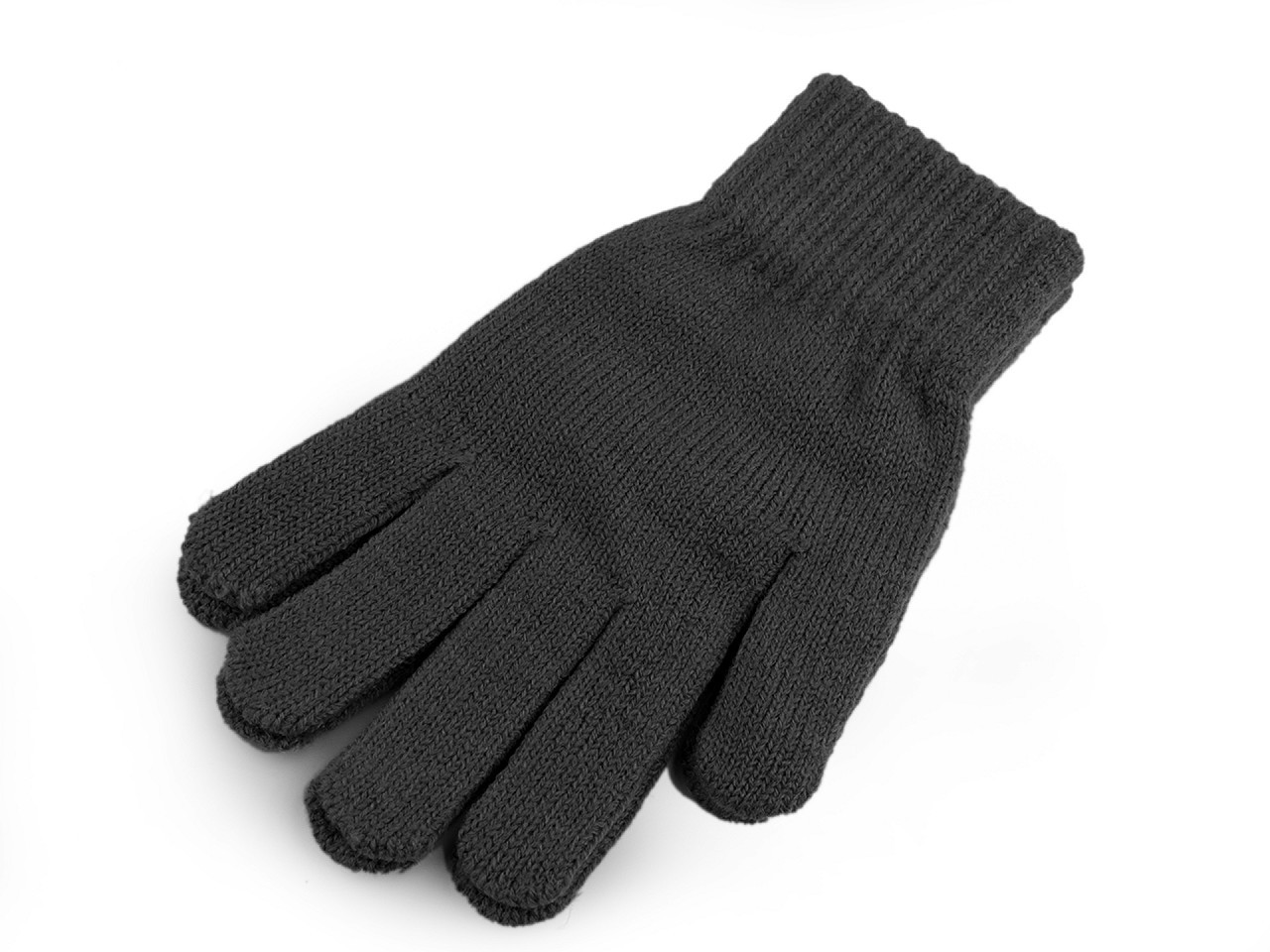 Dámské pletené rukavice, barva 10 šedá tmavá