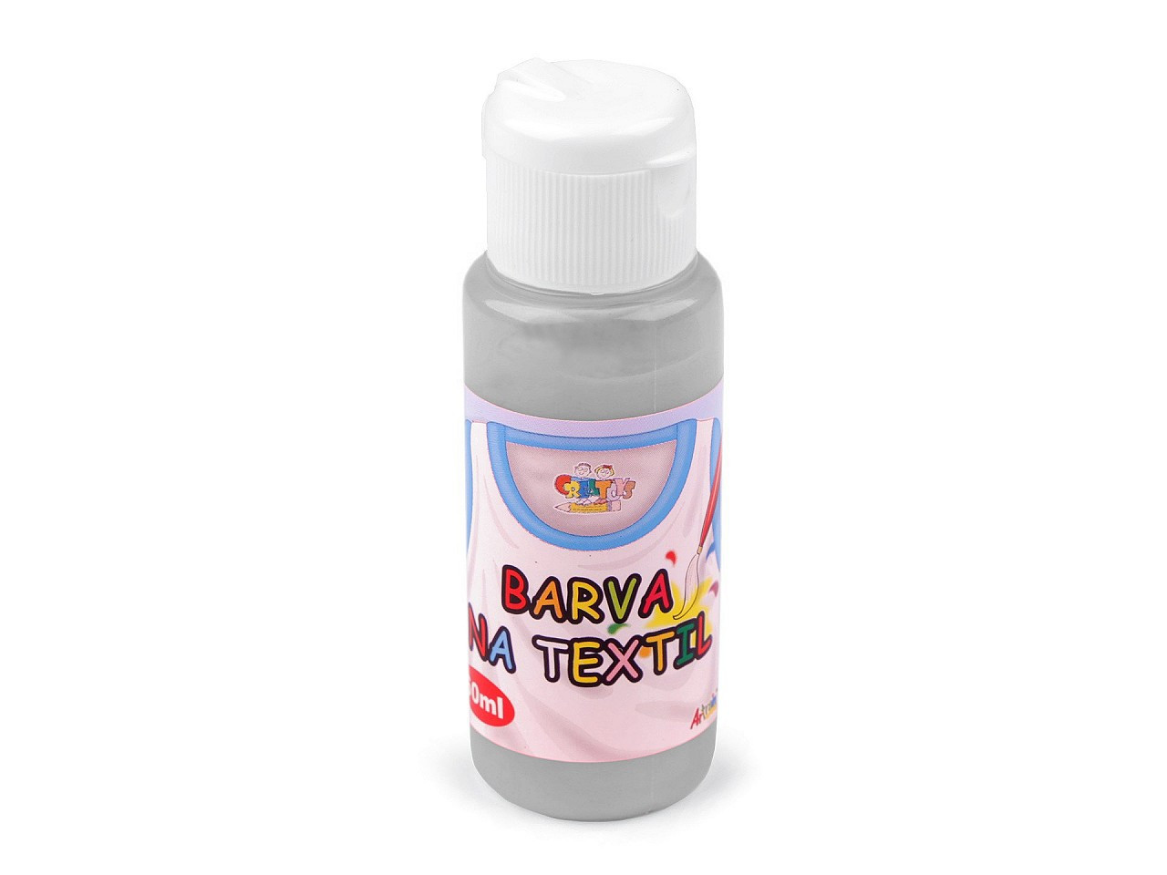 Barva na textil 60 ml, barva 16 stříbrná