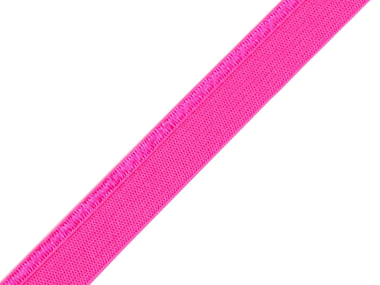 Lemovací pruženka / ramínková šíře 11 mm s výpustkem, barva 11 (190) růžová neonová