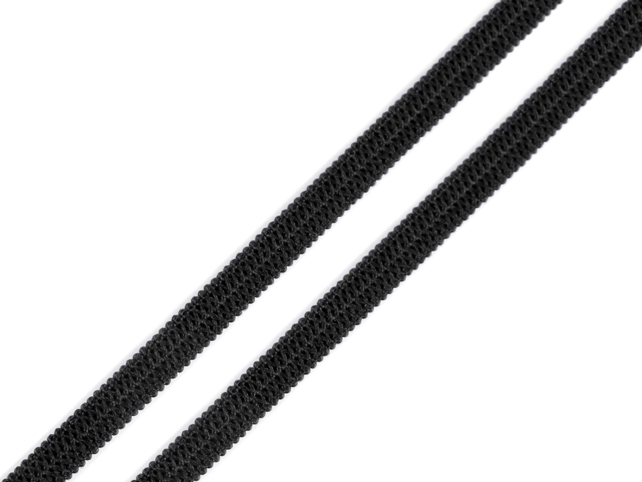 Plochá pruženka šíře 3 mm, barva černá