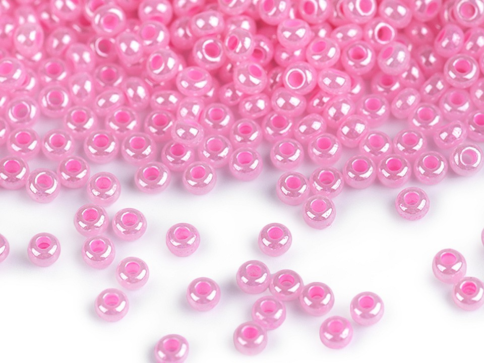 Rokajl Preciosa perleť 10/0 - 2,3 mm, barva 37175 růžová sv.