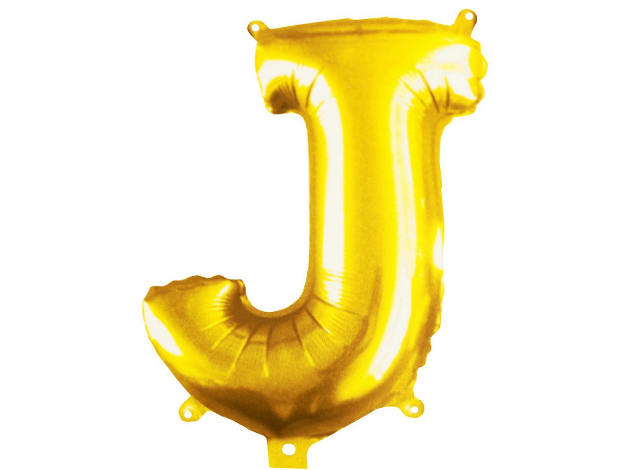 Nafukovací písmena velká, barva 10 "J" zlatá