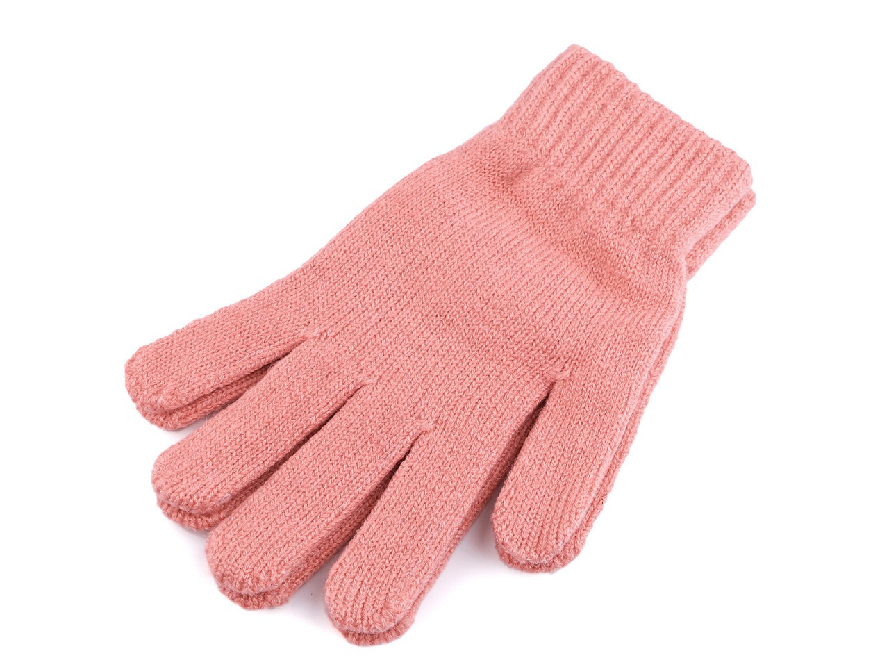 Dámské pletené rukavice, barva 28 pudrová