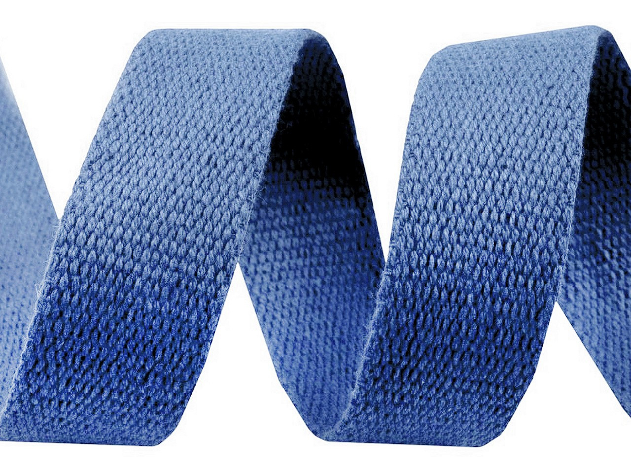Bavlněný popruh šíře 30 mm, barva 24 modrá chrpová