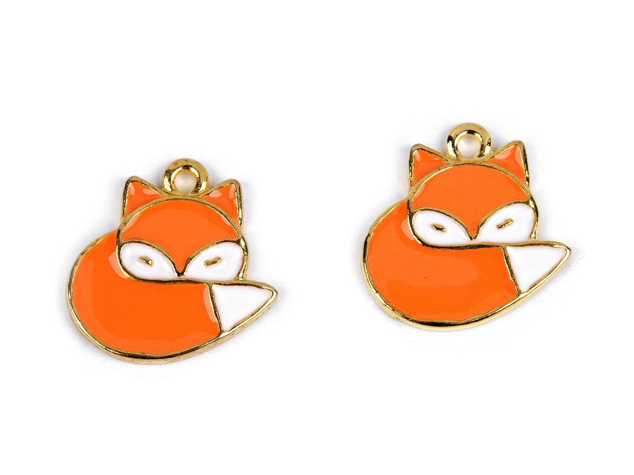 Přívěsek liška, barva 2 (80638) oranžová