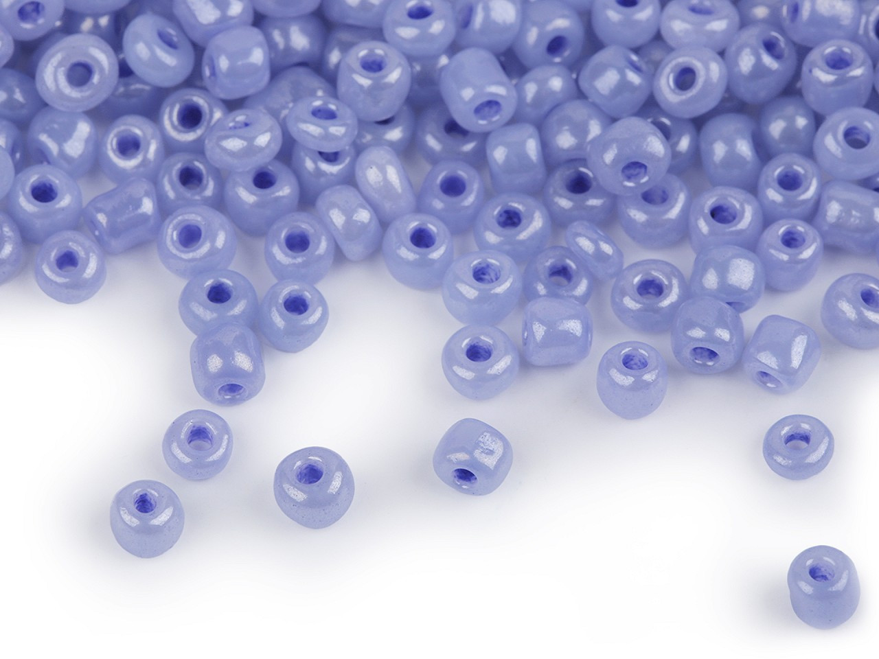 Rokajl 5/0 - 4,5 mm perleťový, neprůhledný, barva 146 modrá