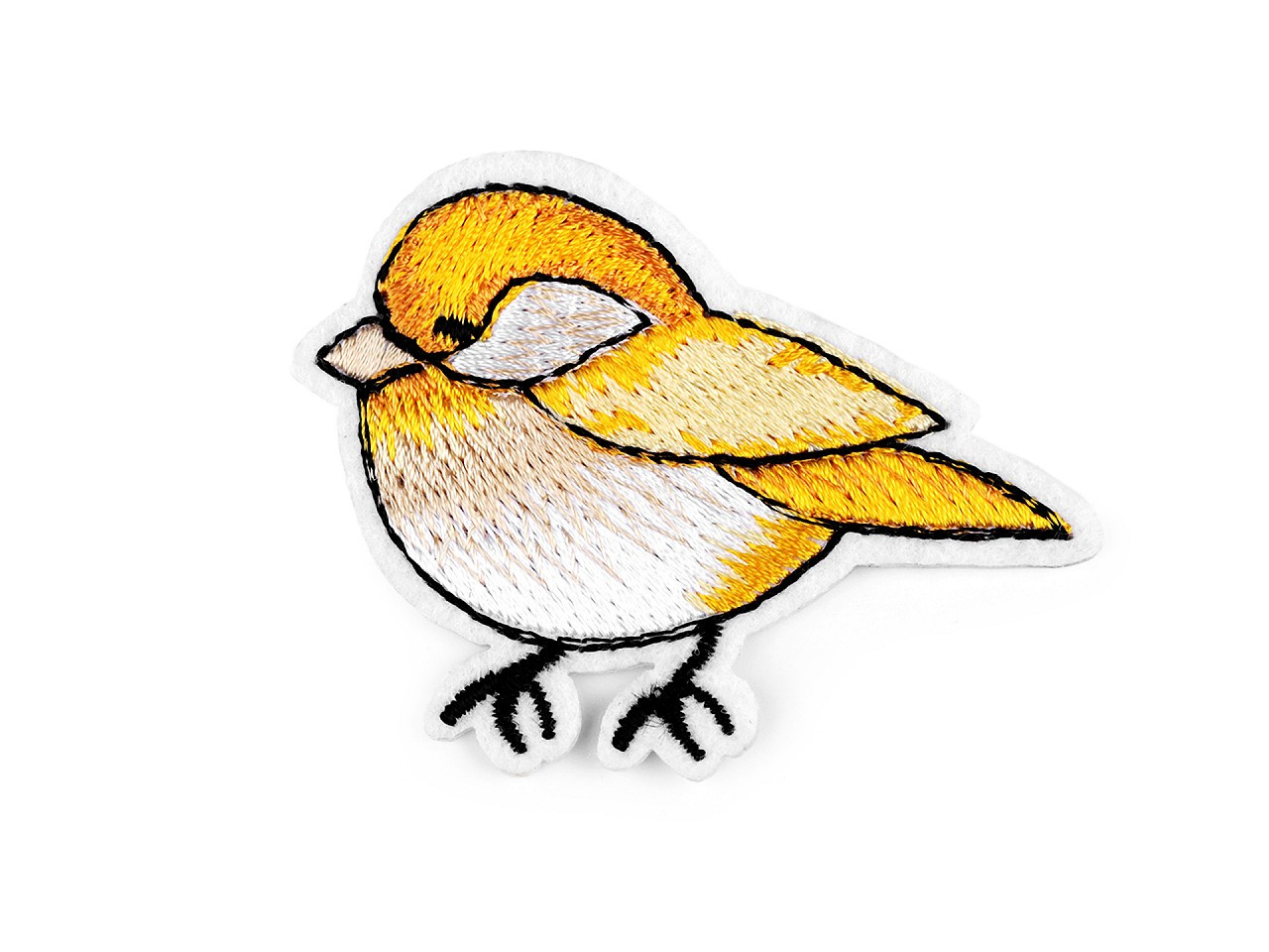 Nažehlovačka ptáček, barva 1 žlutá