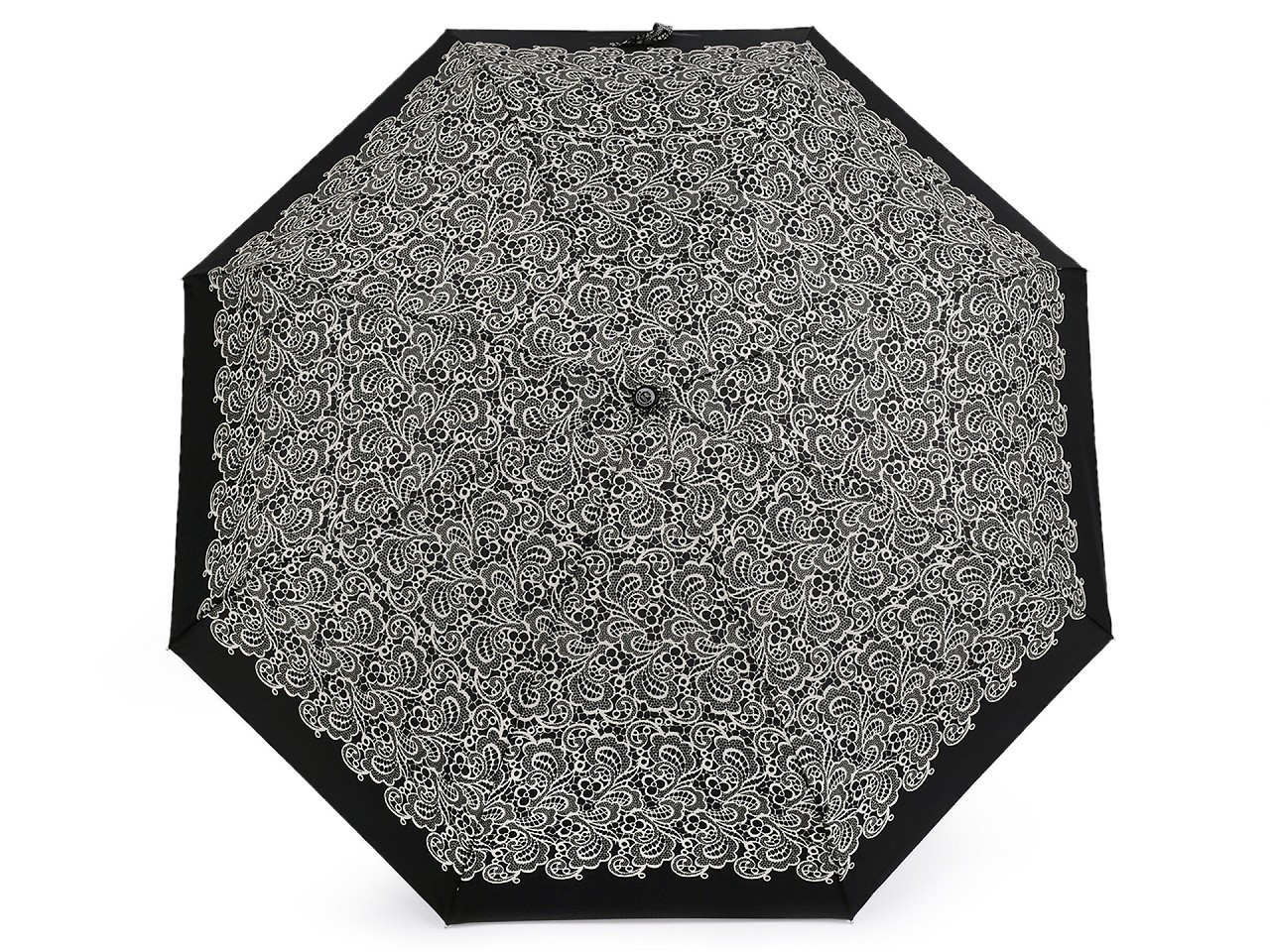 Dámský mini skládací deštník, barva 2 černá