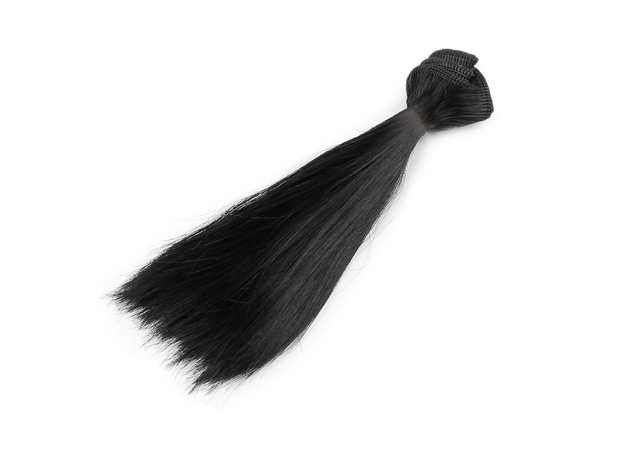 Paruka / vlasy pro panenky 15 cm, barva 7 černá
