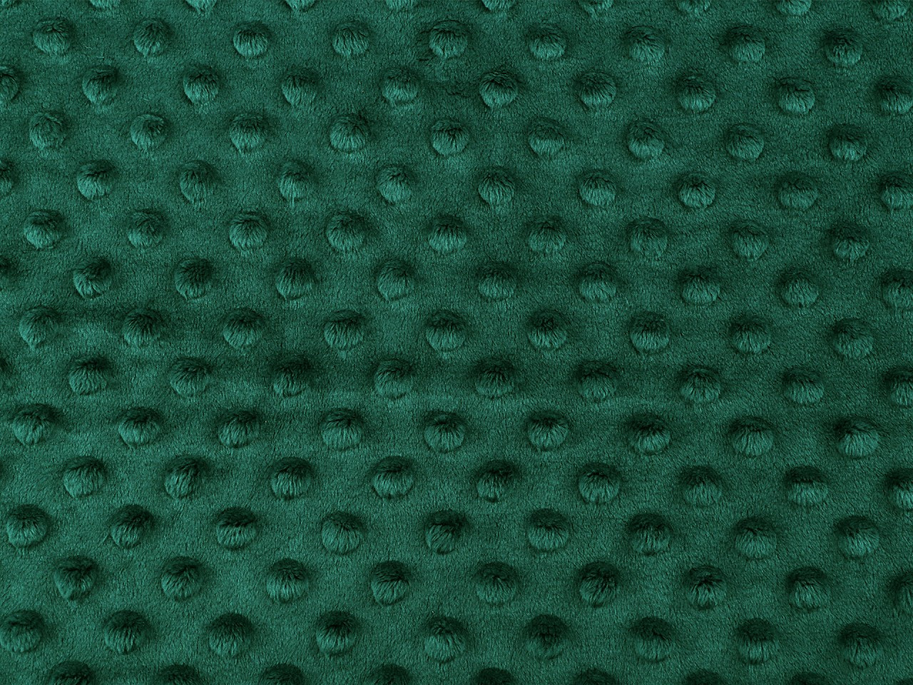Minky s 3D puntíky, barva 26 (18-5725) zelená tmavá