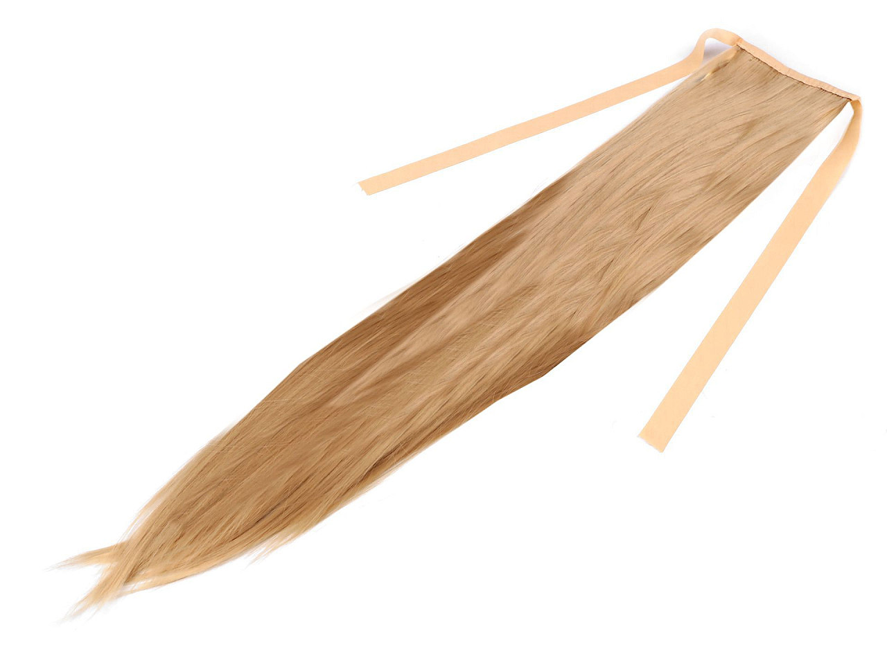Vlasový příčesek s vlásenkou a stuhou, barva 1 blond