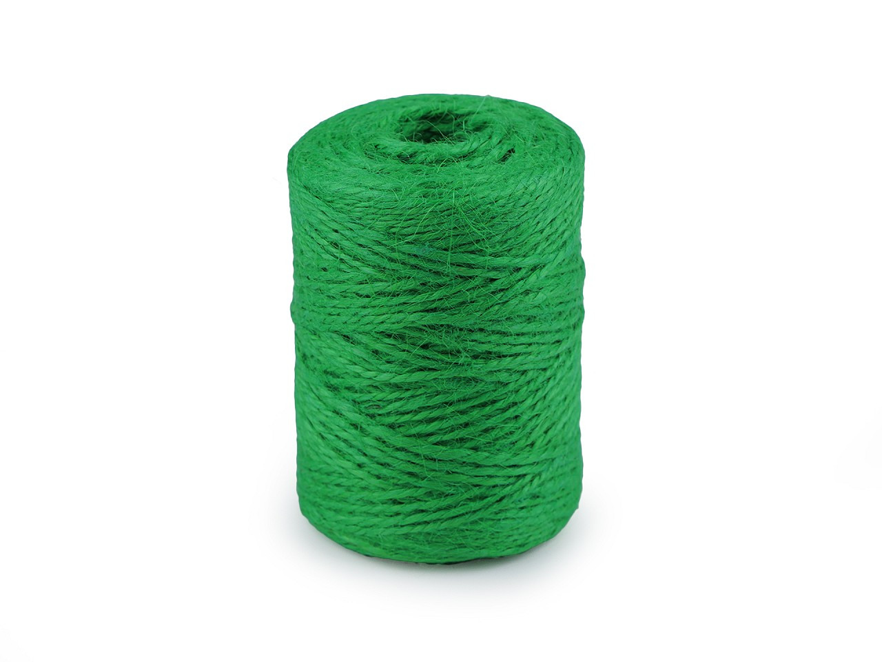 Jutový provázek Ø2 mm k pletení a háčkování i na balení, barva 5 zelená pastelová