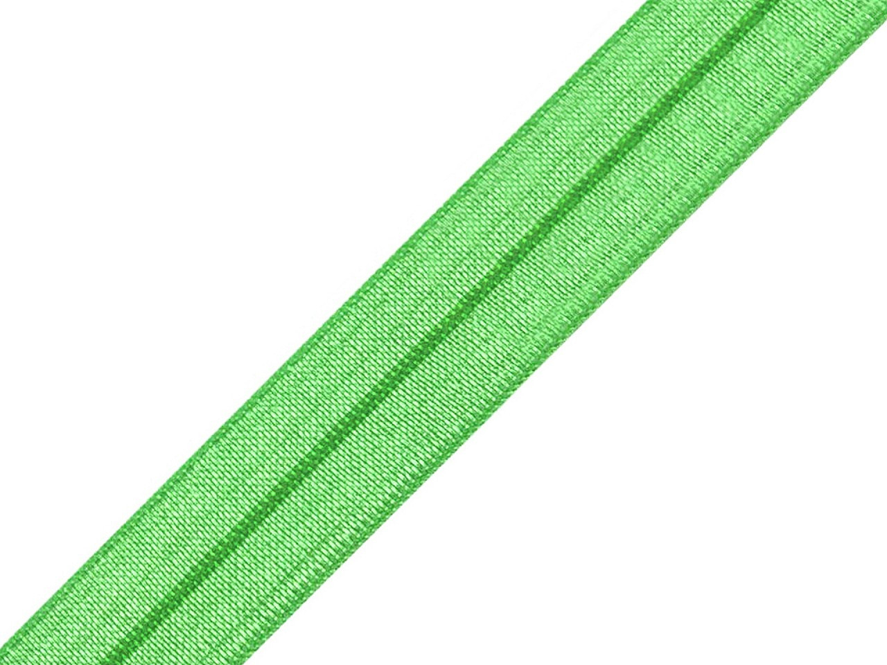 Lemovací pruženka půlená šíře 18 mm, barva 25 zelená pastel sv